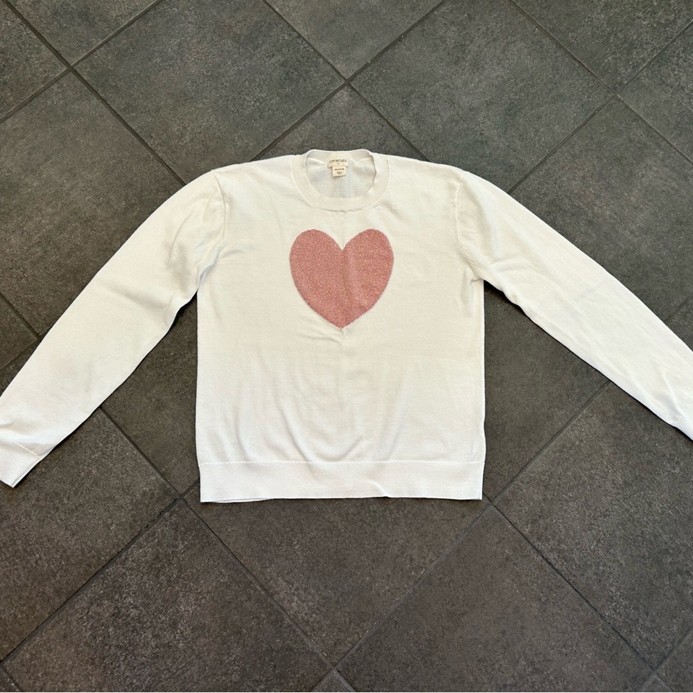 Crewcuts Girl’s Heart Sweater in Size XXL (15-16)